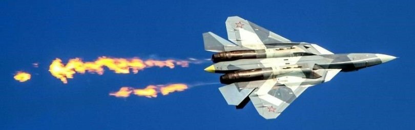 Воздушное маневрирование Су-57